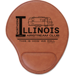 Northern Illinois Airstream Club Logo Leatherette Mouse Pad with Wrist Support
