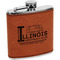 Northern Illinois Airstream Club Logo Leatherette Wrapped Stainless Steel Flask