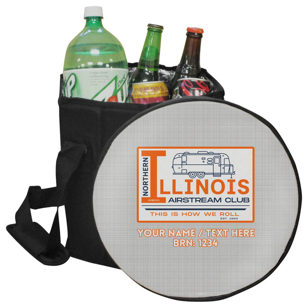 Custom Northern Illinois Airstream Club Logo Collapsible Cooler & Seat