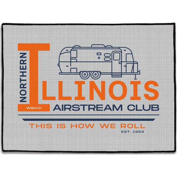 Custom Northern Illinois Airstream Club Logo Door Mat