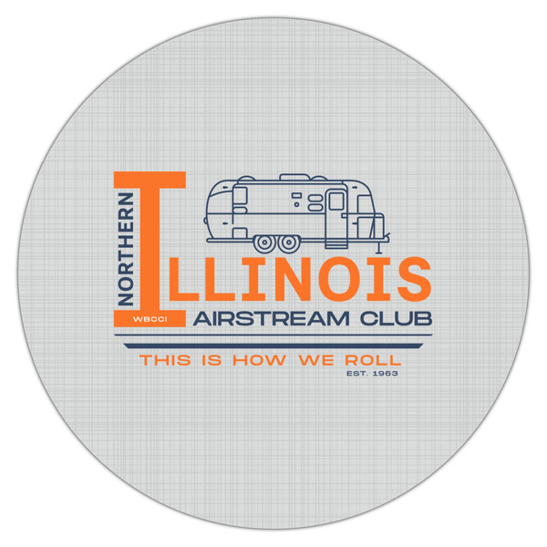 Northern Illinois Airstream Club Logo Drink Topper - Large - Single