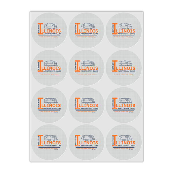 Northern Illinois Airstream Club Logo Drink Topper - Small - Set of 12