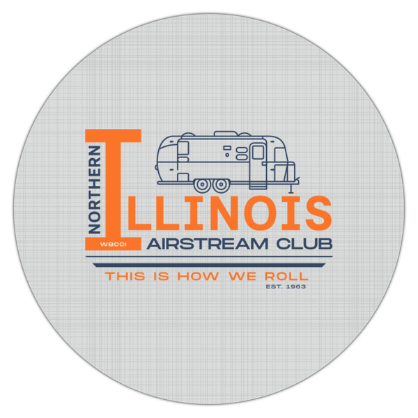 Northern Illinois Airstream Club Logo Drink Topper - Small - Single