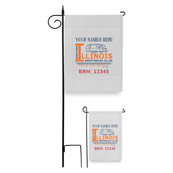 Northern Illinois Airstream Club Logo Garden Flag - PARENT/MAIN
