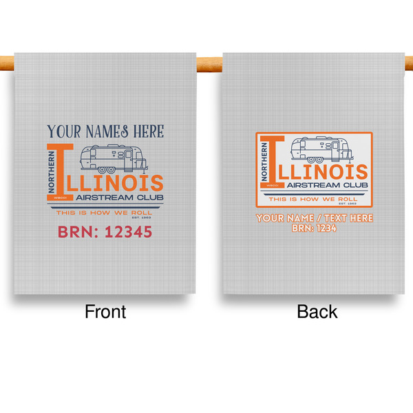 Northern Illinois Airstream Club Logo Garden Flags - Large - Double Sided - APPROVAL