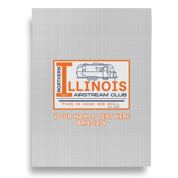 Northern Illinois Airstream Club Logo Garden Flags - Large - Double Sided - BACK