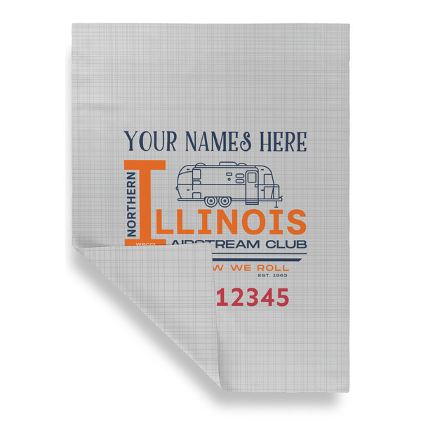 Northern Illinois Airstream Club Logo Garden Flags - Large - Double Sided - FRONT FOLDED