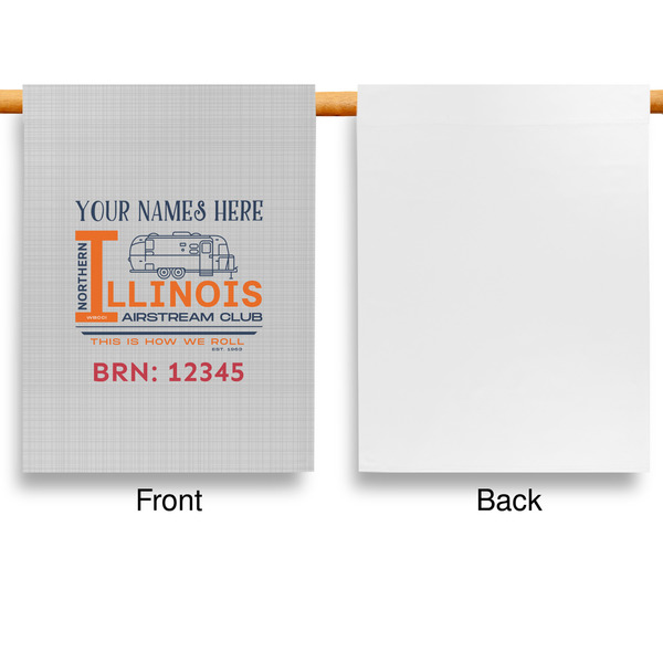 Northern Illinois Airstream Club Logo Garden Flags - Large - Single Sided - APPROVAL
