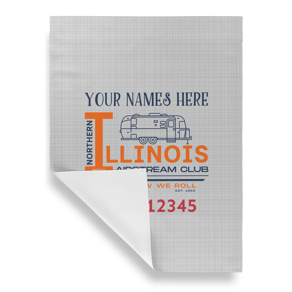 Northern Illinois Airstream Club Logo Garden Flags - Large - Single Sided - FRONT FOLDED