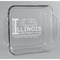 Northern Illinois Airstream Club Logo Glass Cake Dish - 8in x 8in