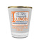 Northern Illinois Airstream Club Logo Glass Shot Glass - 1.5 oz - with Gold Rim - Single