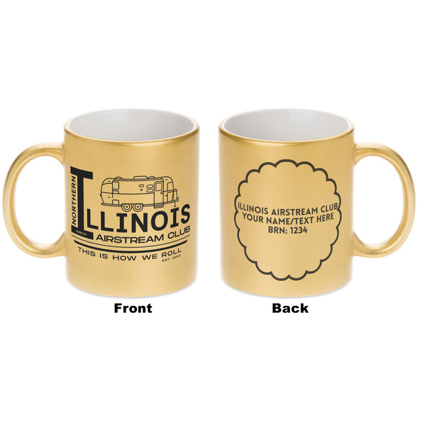 Northern Illinois Airstream Club Logo Gold Mug - Apvl