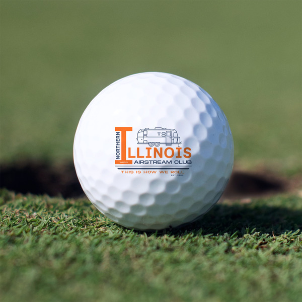 Northern Illinois Airstream Club Logo Golf Ball - Branded - Front Alt