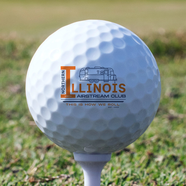 Northern Illinois Airstream Club Logo Golf Ball - Branded - Tee