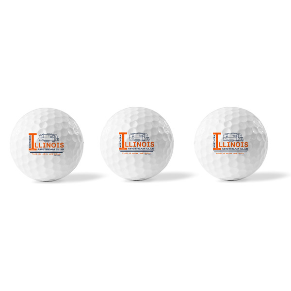 Northern Illinois Airstream Club Logo Golf Balls - Generic - Set of 3 - APPROVAL