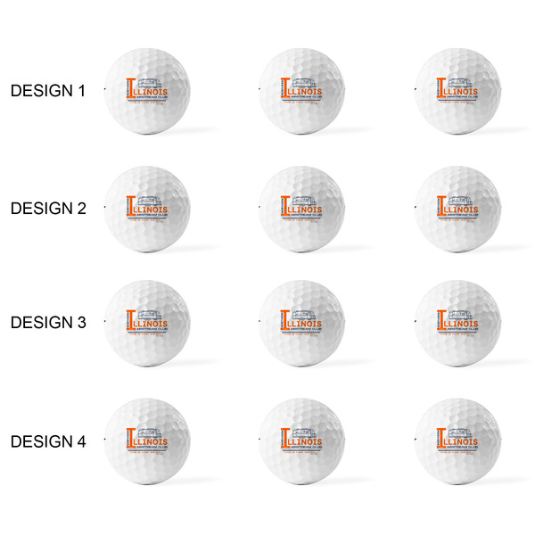 Northern Illinois Airstream Club Logo Golf Balls - Titleist - Set of 12 - APPROVAL