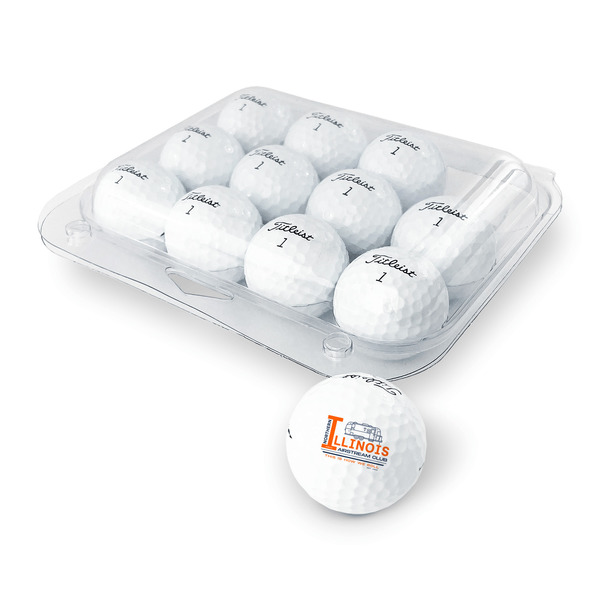 Northern Illinois Airstream Club Logo Golf Balls - Titleist - Set of 12 - Packaging
