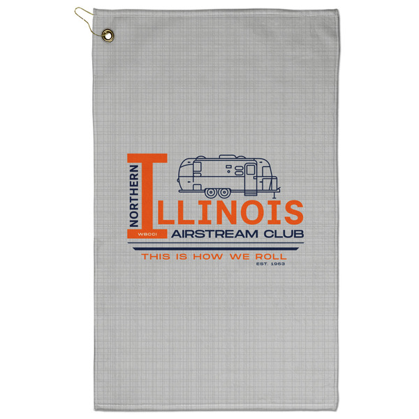 Custom Northern Illinois Airstream Club Logo Golf Towel - Poly-Cotton Blend
