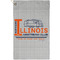 Northern Illinois Airstream Club Logo Golf Towel - Poly-Cotton Blend - Small