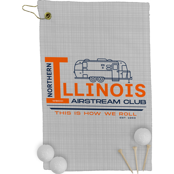 Northern Illinois Airstream Club Logo Golf Towel (Personalized) - FRONT (Small Full Print)