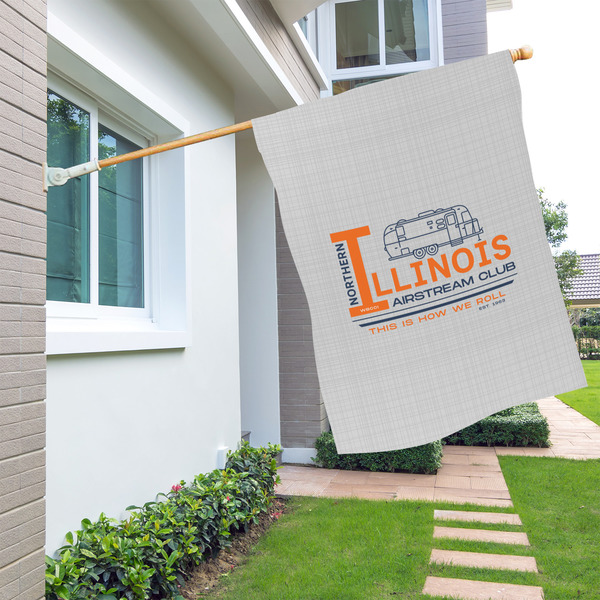 Northern Illinois Airstream Club Logo House Flags - Double Sided - LIFESTYLE