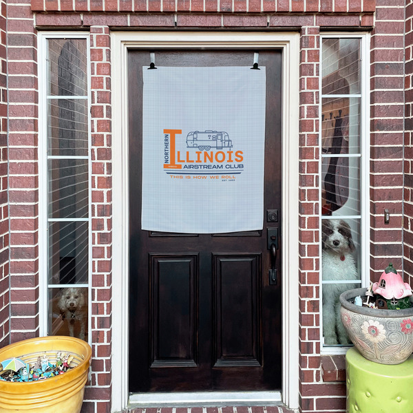 Northern Illinois Airstream Club Logo House Flags - Double Sided - (Over the door) LIFESTYLE