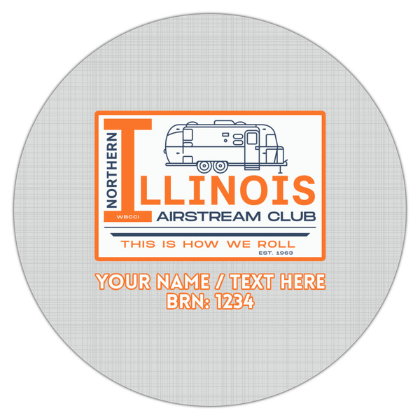 Northern Illinois Airstream Club Logo Icing Circle - Large - Single
