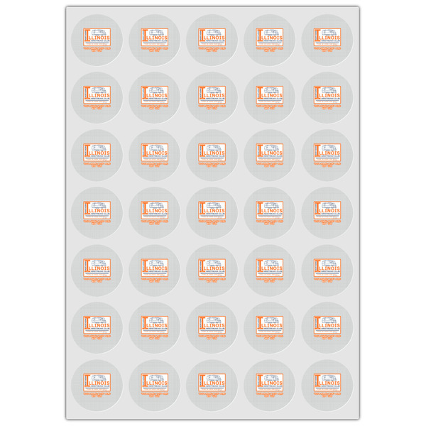 Northern Illinois Airstream Club Logo Icing Circle - XSmall - Set of 35