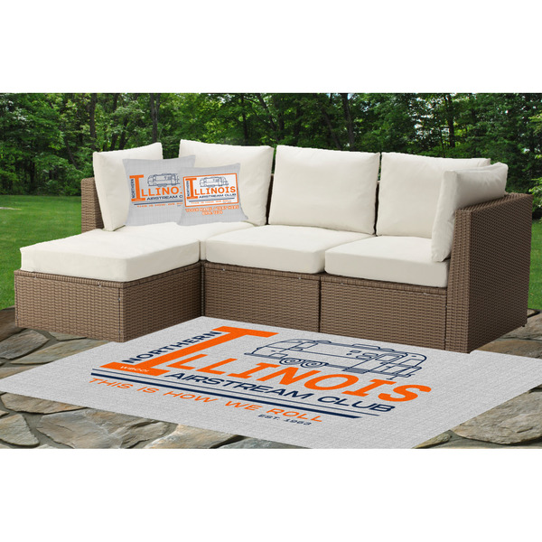 Northern Illinois Airstream Club Logo Indoor / Outdoor Rug & Cushions