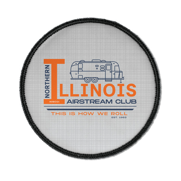 Northern Illinois Airstream Club Logo Iron On Patch - Round - Front