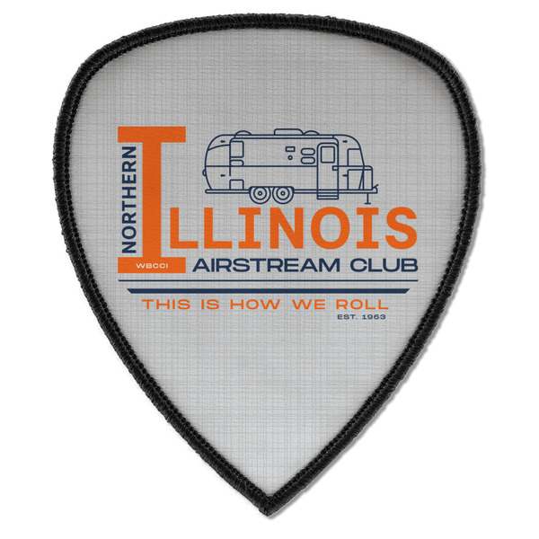 Northern Illinois Airstream Club Logo Iron On Patch - Shield - Style A - Front