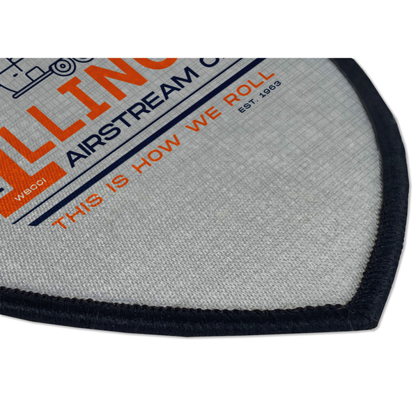 Northern Illinois Airstream Club Logo Iron On Patch - Shield - Style B - Closeup