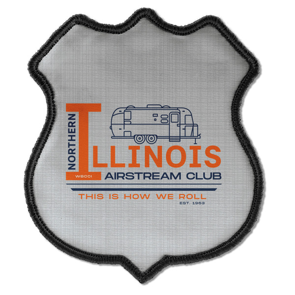 Northern Illinois Airstream Club Logo Iron On Patch - Shield - Style C - Front