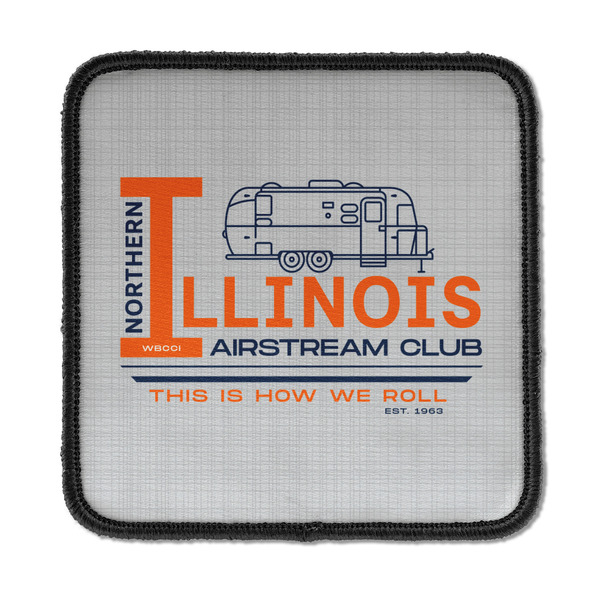 Northern Illinois Airstream Club Logo Iron On Patch -  Square - Front