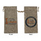 Northern Illinois Airstream Club Logo Burlap Gift Bag - Large - Double-Sided