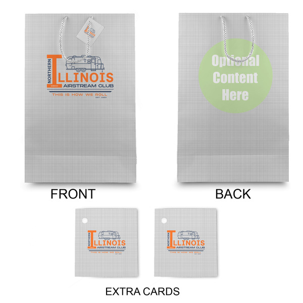 Northern Illinois Airstream Club Logo Large Gift Bag - Approval