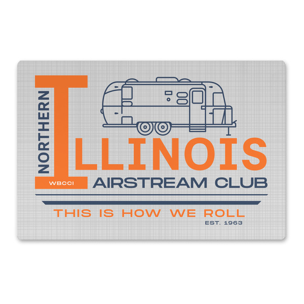 Custom Northern Illinois Airstream Club Logo Large Rectangle Car Magnet - 18" x 12"