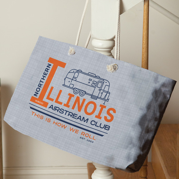 Northern Illinois Airstream Club Logo Large Rope Tote - Life Style