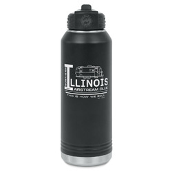 Northern Illinois Airstream Club Logo Water Bottle - Laser Engraved