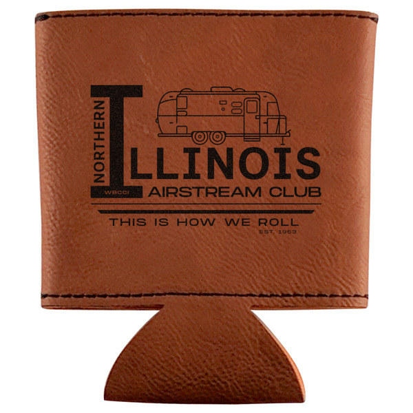 Custom Northern Illinois Airstream Club Logo Leatherette Can Sleeve