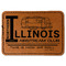 Northern Illinois Airstream Club Logo Faux Leather Iron On Patch - Rectangle