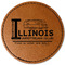 Northern Illinois Airstream Club Logo Faux Leather Iron On Patch - Round