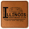 Northern Illinois Airstream Club Logo Faux Leather Iron On Patch - Square