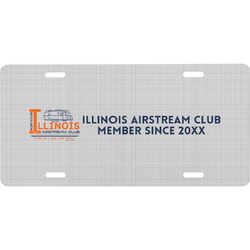 Northern Illinois Airstream Club Logo Front License Plate
