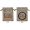 Northern Illinois Airstream Club Logo Burlap Gift Bag - Medium -Double-Sided
