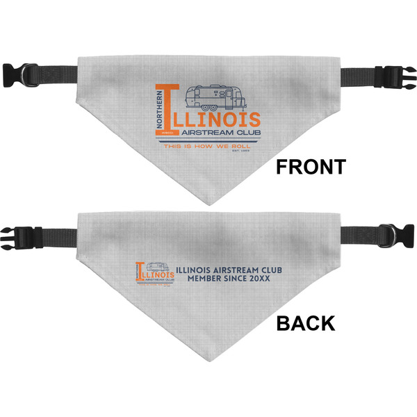 Northern Illinois Airstream Club Logo Medium Dog Bandana Approval