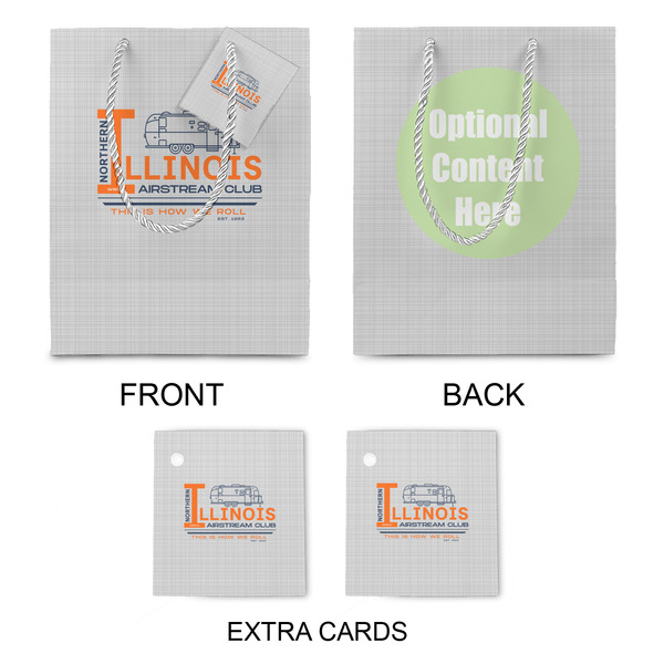 Northern Illinois Airstream Club Logo Medium Gift Bag - Approval