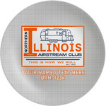Northern Illinois Airstream Club Logo Melamine Plate