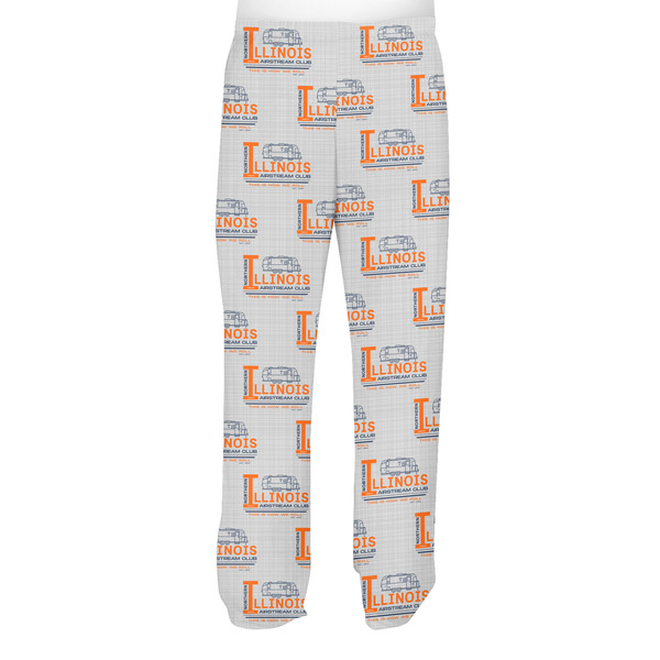 Northern Illinois Airstream Club Logo Men's Pjs Back - on model