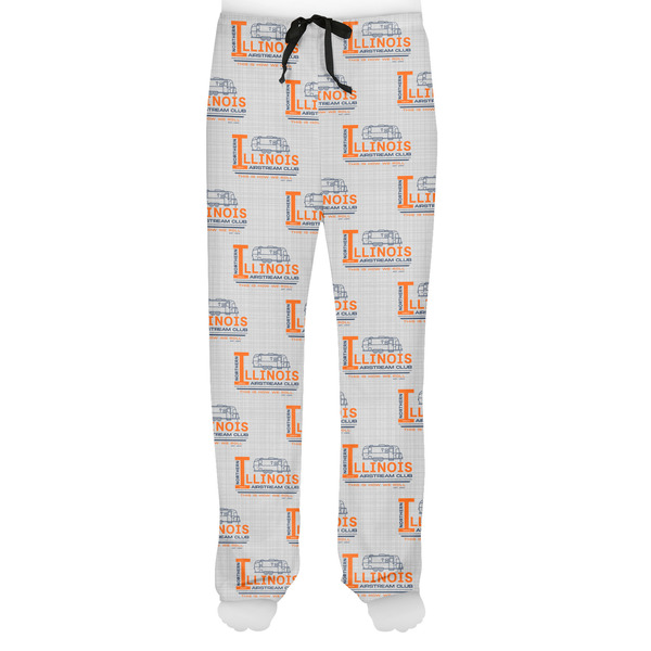Northern Illinois Airstream Club Logo Men's Pjs Front - on model